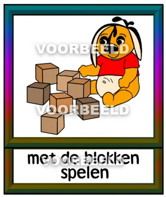 Met de blokken spelen