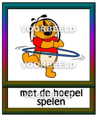Met de hoepel spelen
