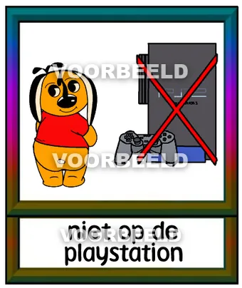 Niet op de playstation
