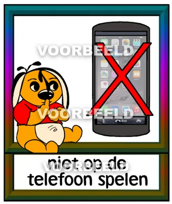 Niet op de telefoon spelen