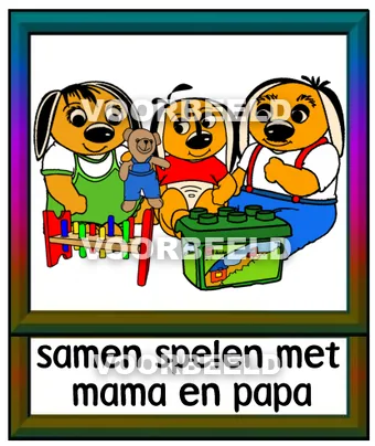 Samen spelen met mama en papa