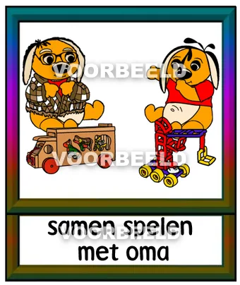 Samen spelen met oma