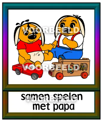 Samen spelen met papa