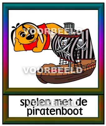 Spelen met de piratenboot