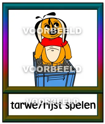 Tarwe rijst spelen