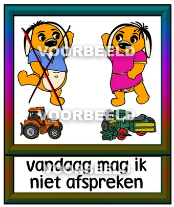 Vandaag mag ik niet afspreken2