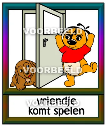 Vriendije komt spelen