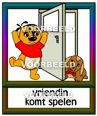Vriendin komt spelen