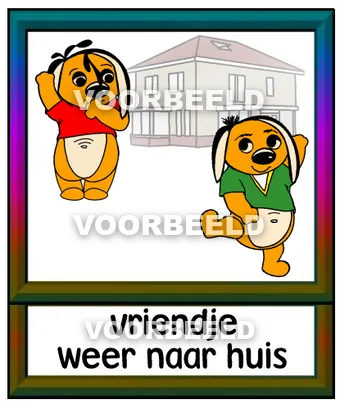 Vriendje weer naar huis