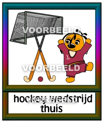 Hockey wedstrijd thuis