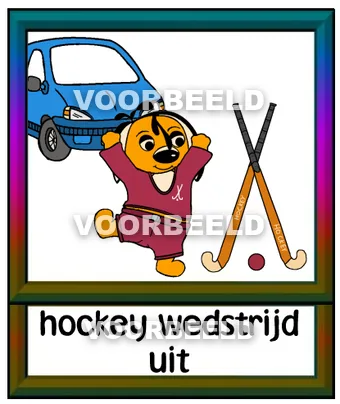 Hockey wedstrijd uit