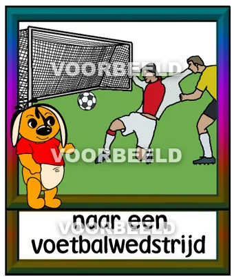 Naar een voetbalwedstrijd