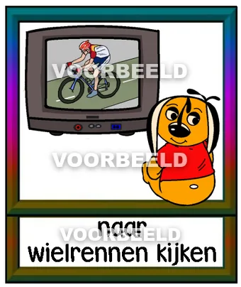 Naar wielrennen kijken