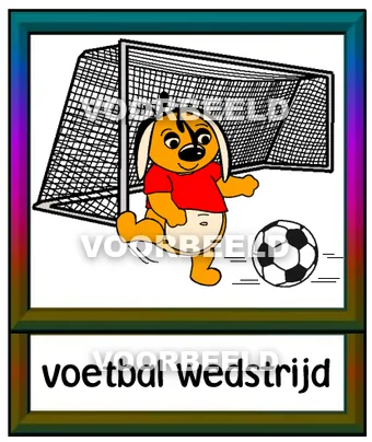 Voetbal wedstrijd