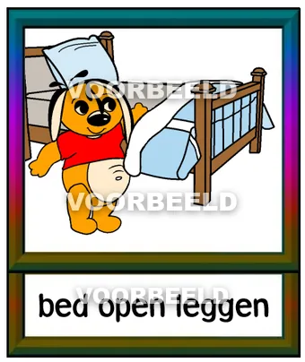 Bed open leggen
