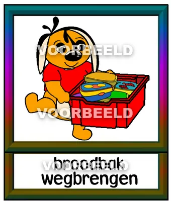 Broodbak wegbrengen
