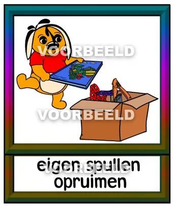 Eigen spullen opruimen