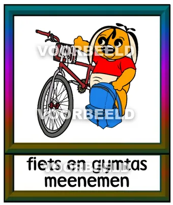 Fiets en gymtas meenemen