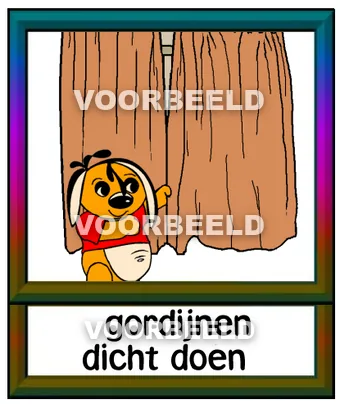 Gordijnen dicht maken