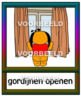 Gordijnen openen