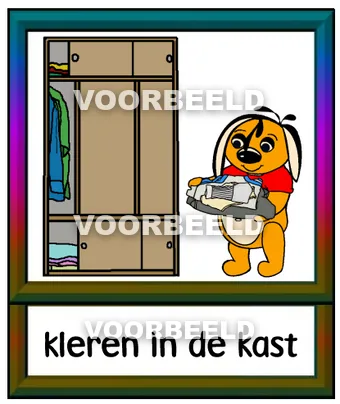 Kleren in de kast