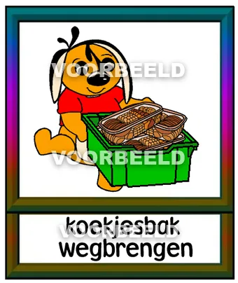 Koekjesbak weg brengen