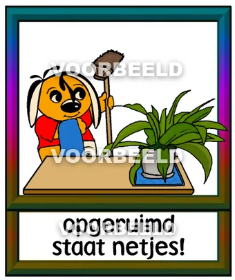 Opgeruimd staat netjes