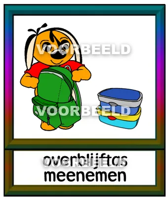 Overblijftas meenemen