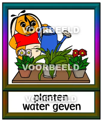 Planten water geven