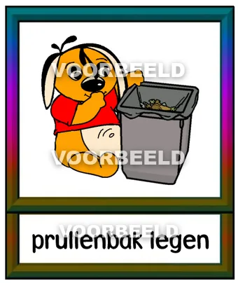 Prullenbak legen