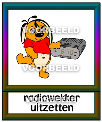 Radiowekker uitzetten