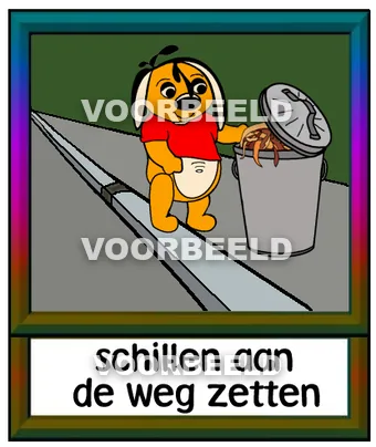 Schillen aan de weg zetten