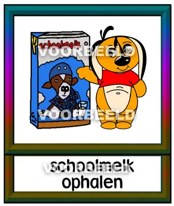 Schoolmelk ophalen