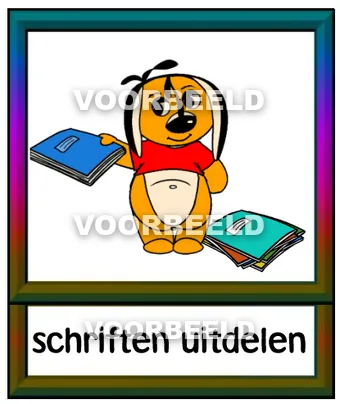 Schriften uitdelen