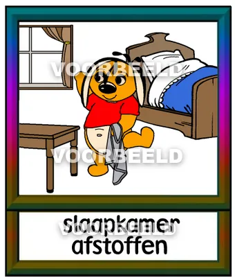Slaapkamer afstoffen
