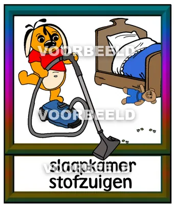 Slaapkamer stofzuigen