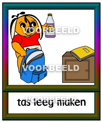 Tas leeg maken