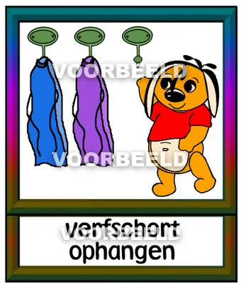 Verfschort ophangen