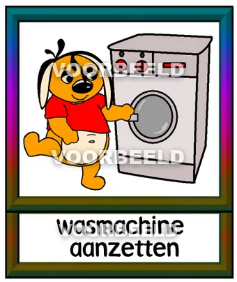 Wasmachine aanzetten