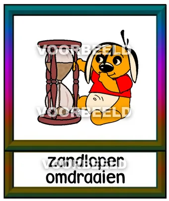 Zandloper omdraaien