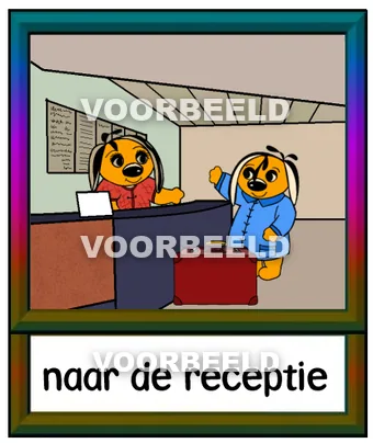 Naar de receptie