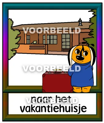 Naar het vakantiehuisje