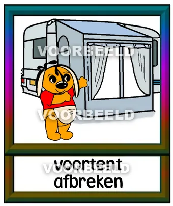 Voortent afbreken