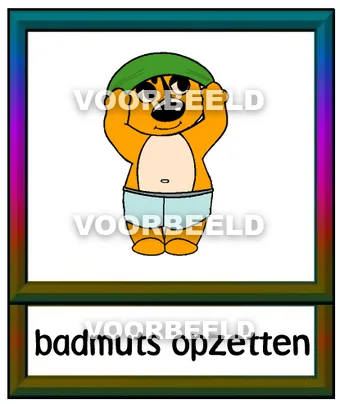 Badmuts opzetten