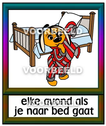 Elke avond als je naar bed gaat
