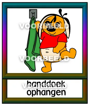 Handdoek ophangen
