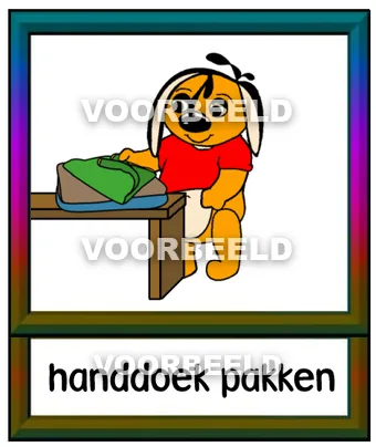 Handdoek pakken