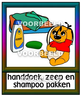 Handdoek zeep en shampoo pakken