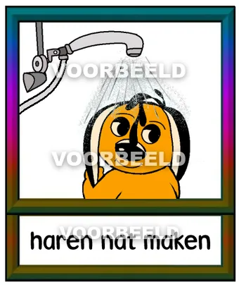 Haren nat maken1