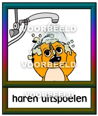 Haren uitspoelen
